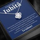 Cadou Iubita – Colier Love Knot Blue - dalora.ro