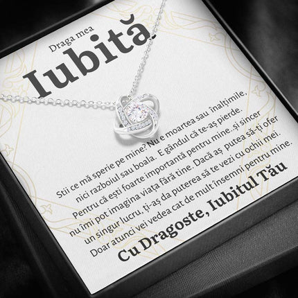 Cadou Iubita – Colier Love Knot Importanta - dalora.ro