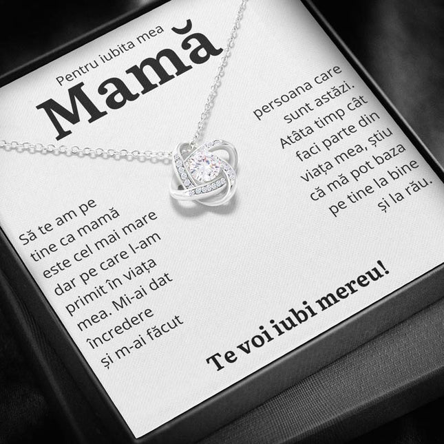 Cadou Mama – Colier Love Knot – Incredere - dalora.ro