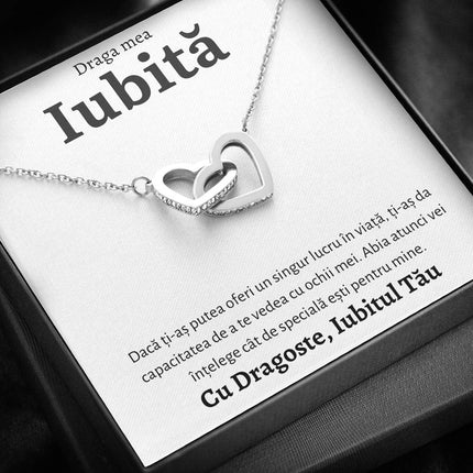 Cadou Iubita – Colier Inimi Iubit - dalora.ro