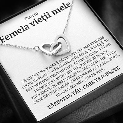 Cadou Femeia Vietii – Colier Inimi - dalora.ro