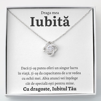 Cadou Iubita – Colier Love Knot - dalora.ro