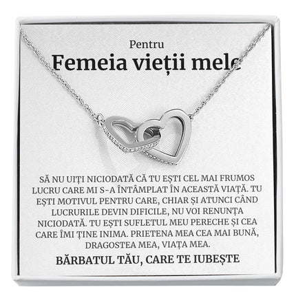 Cadou Femeia Vietii – Colier Inimi - dalora.ro