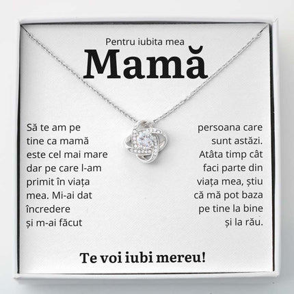 Cadou Mama – Colier Love Knot – Incredere - dalora.ro
