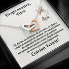 Cadou Fiica – Colier Inimi de Craciun