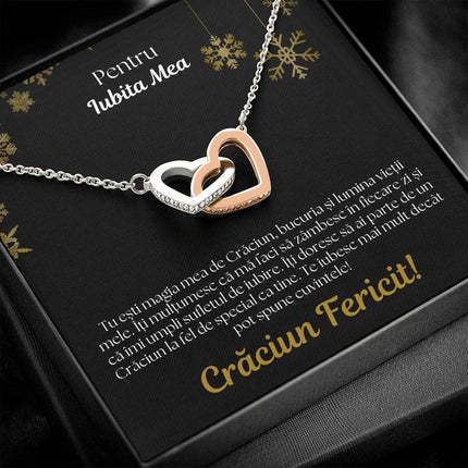 Cadou Iubita - Colier Inimi de Sarbatori