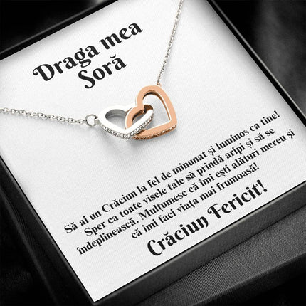 Cadou Sora – Colier Inimi Craciun